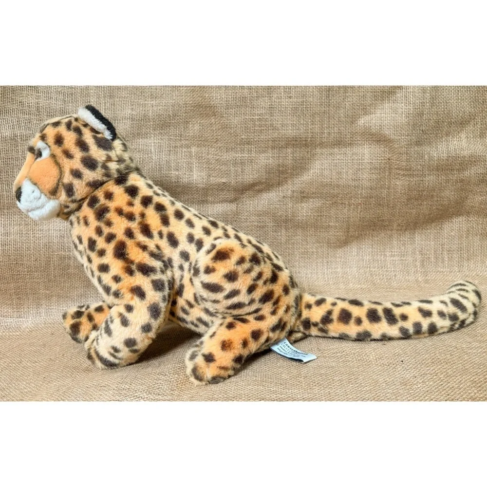 Vintage Big Cheetah Plush Stuffed Animal Realistic Conservative Collection